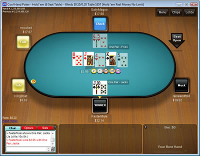 Cool Hand Poker Lobby